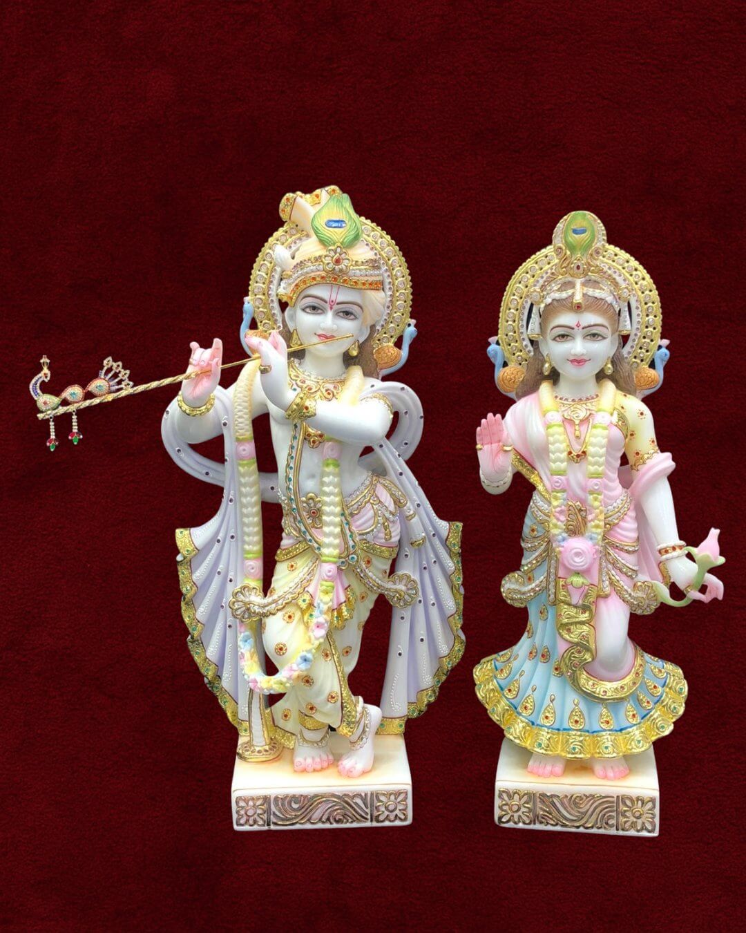 Marble Radha Krishna - Style 2